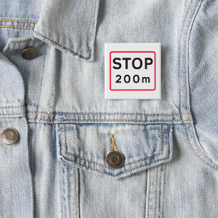 Stoppa 200 m varningar för trafiksignalering på vä knapp