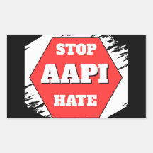Stoppa AAPI-hat rektangulär