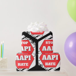 Stoppa AAPI-hat rektangulärt Presentpapper