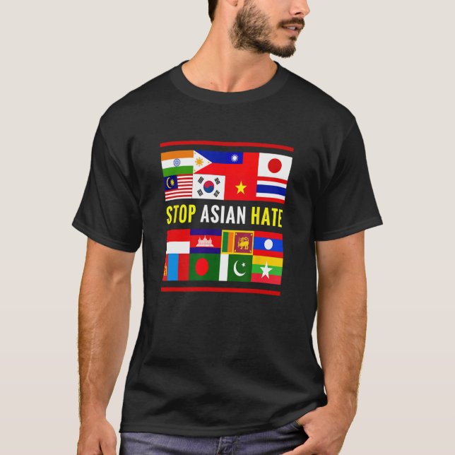 Stoppa AAPI Hate Support-medvetenheten - Stoppa as T Shirt (Framsida)