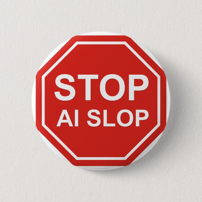 Stoppa AI-sopp Knapp (Framsida)
