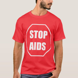 Stoppa AIDS Red Tshirt Tee