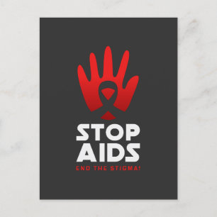 Stoppa Aids Vykort