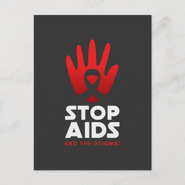 Stoppa Aids Vykort (Framsida)