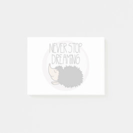 Stoppa aldrig att drömma post-it block