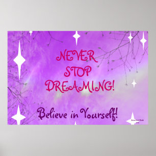 STOPPA ALDRIG Poster TORKNING