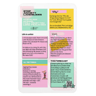 Stoppa ångest Landslides Refrigerator Magnet