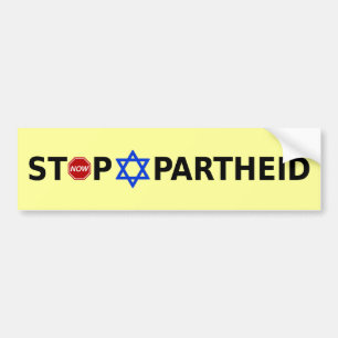 Stoppa apartheid bildekal