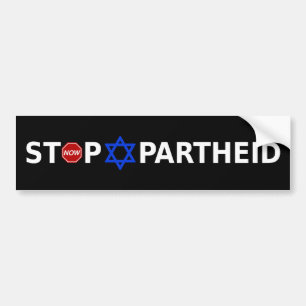 Stoppa apartheid nu bildekal