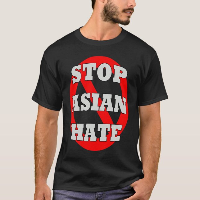 Stoppa asiatisk AAPI-hastighet med stöd för asiati T Shirt (Framsida)