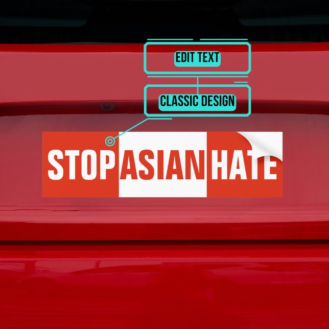Stoppa asiatisk hate bildekal (Please enjoy our design and see the others in the collection.)