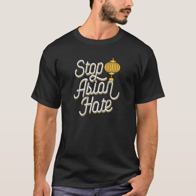 Stoppa asiatisk hate-kinesiska Pridet Kärlek Aapi  T Shirt (Framsida)