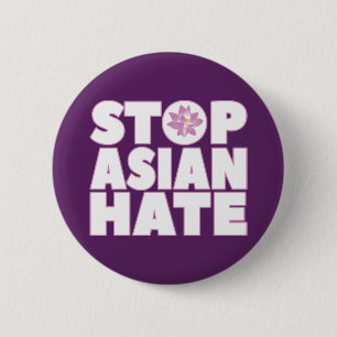 Stoppa asiatisk hate med Lotus Flower T-Shirt Knapp
