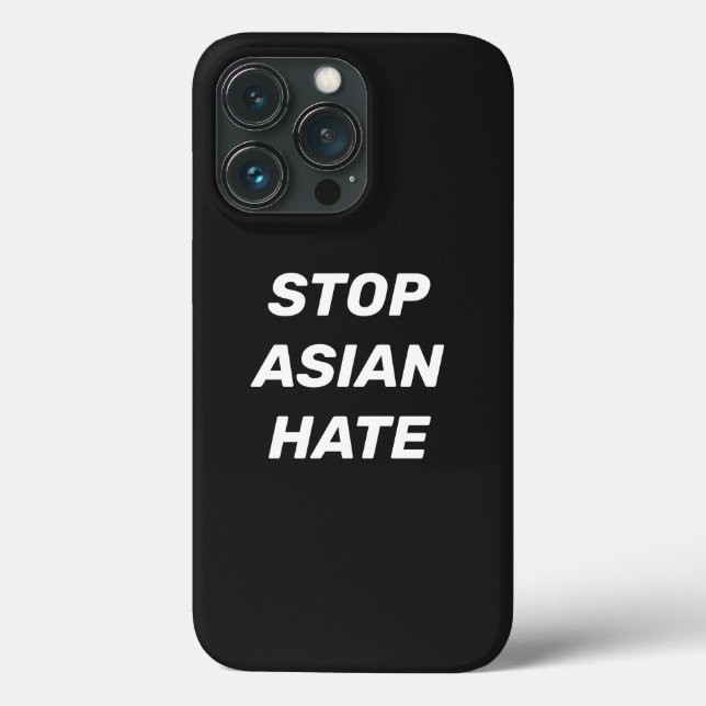 Stoppa asiatisk hate, svart vitt (Baksida)