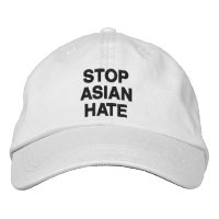 Stoppa asiatisk hate, svart vitt