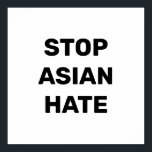 Stoppa asiatisk hate, svartvit Poster<br><div class="desc">Stoppa asiatisk hate,  svartvit Poster Stoppa våld mot asiater,  Stoppa Cvid 19 Corona-virusbrott,  AAPI Community</div>