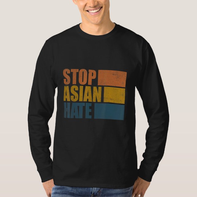 Stoppa asiatisk hate t shirt (Framsida)