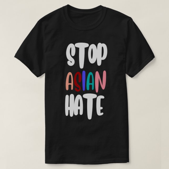 Stoppa asiatisk hate t shirt (Design framsida)