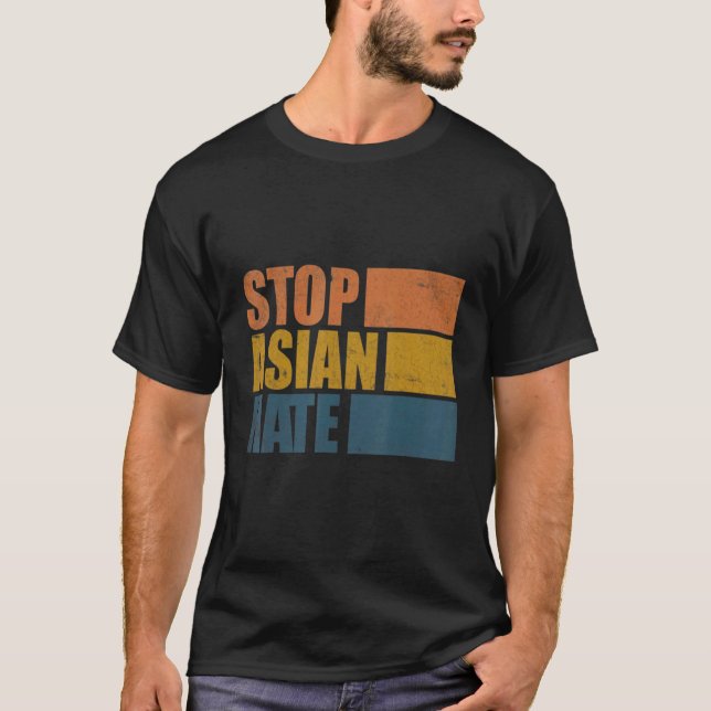 Stoppa asiatisk hate t shirt (Framsida)