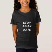 Stoppa asiatisk hate, vita brev-barn