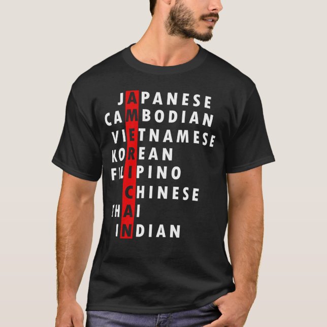 Stoppa asiatiska hatasiatiska amerikaner t shirt (Framsida)