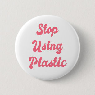Stoppa att använda som är plast-: Frisinnad Knapp