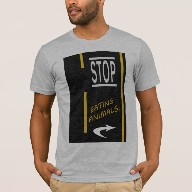 Stoppa att äta djurveganen tee (Framsida)