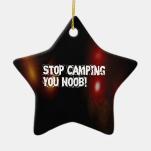 Stoppa att campa dig Noob Julgransprydnad Keramik