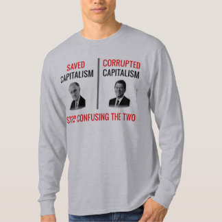 Stoppa att förväxla vem sparade kapitalism t shirt
