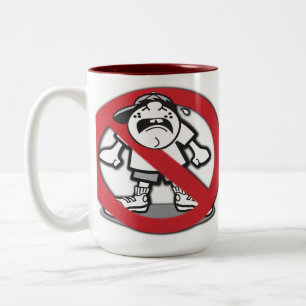 Stoppa att gnälla kaffemuggen Två-Tonad mugg