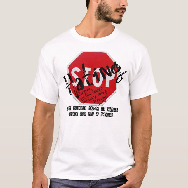 Stoppa att hata t-shirt (Framsida)