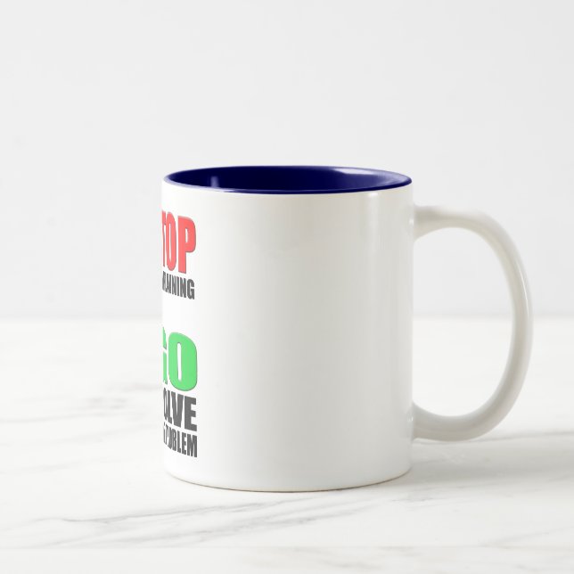 Stoppa att klaga Två-Tonad mugg (Höger)