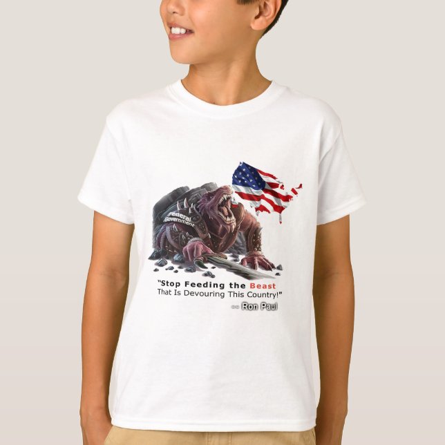 STOPPA att mata beasten T-shirt (Framsida)