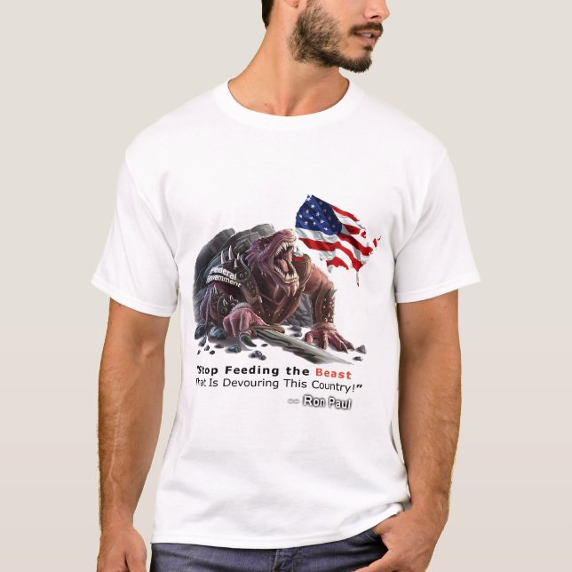 Stoppa att mata beastT-tröja T-shirt (Framsida)