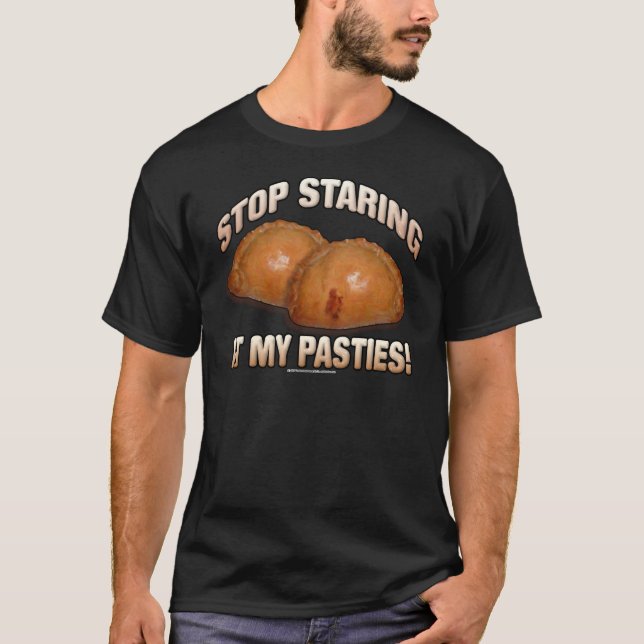 Stoppa att stirra på min piroger! t-shirt (Framsida)