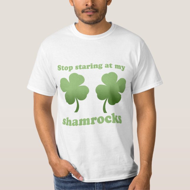 STOPPA ATT STIRRA PÅ MIN SHAMROCKST-tröja Tee (Framsida)