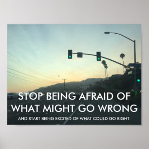 STOPPA ATT VARA den RÄDDA Motivational Poster