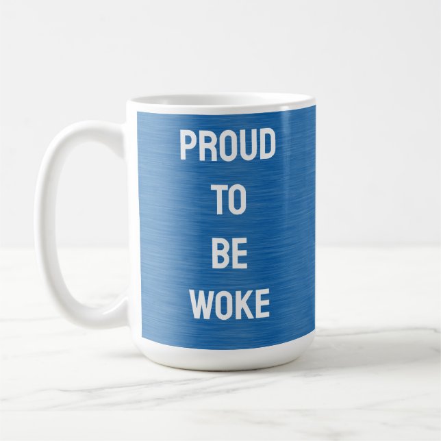 STOPPA ATT VARA WOKE ANTI-TRUMP KAFFEMUGG (Vänster)