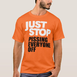 Stoppa bara olja t shirt