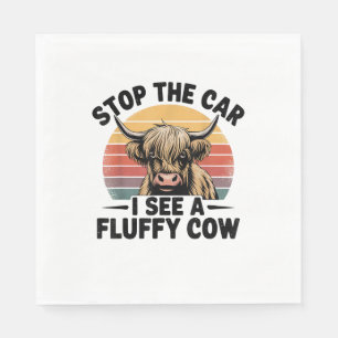 Stoppa bilen jag ser fluffy-nuny, ihåliga Retro Hi Pappersservett