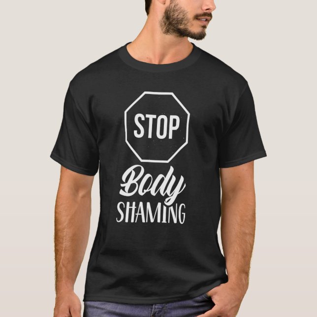 Stoppa blockering av utseende och dockningsslut t shirt (Framsida)
