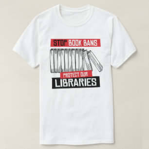 Stoppa Bok-förbud mot skydd av Bibliotek T Shirt