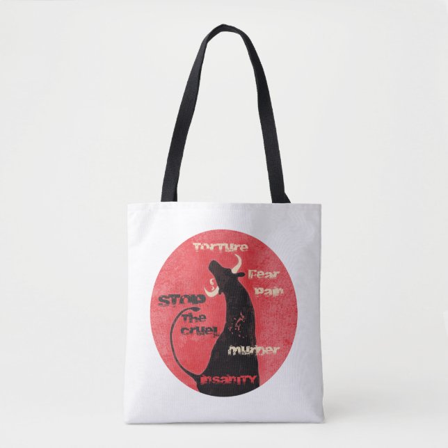 Stoppa bullrigerna - Tote Bag Tygkasse (Framsida)