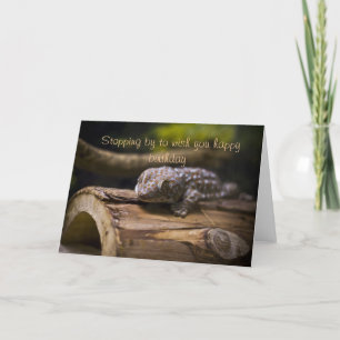 Stoppa by, önskar födelsedagen kortet kort