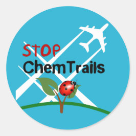 Stoppa Chemtrails Nyckelpiga Ecocide Runt Klistermärke