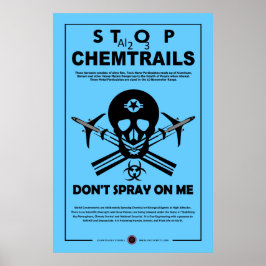 Stoppa chemtrails poster