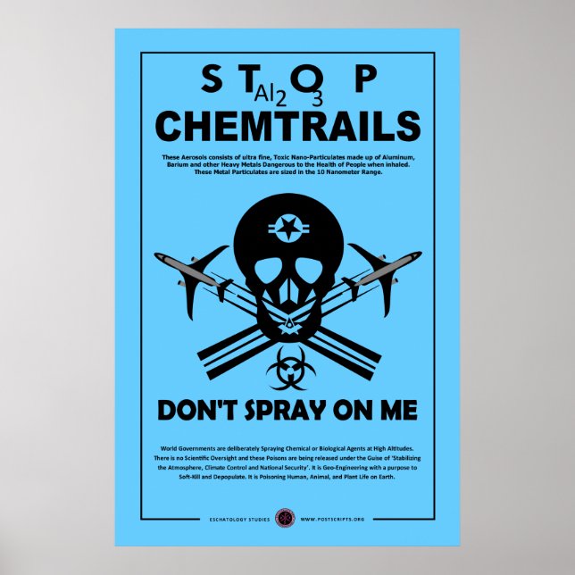 Stoppa chemtrails poster (Framsidan)