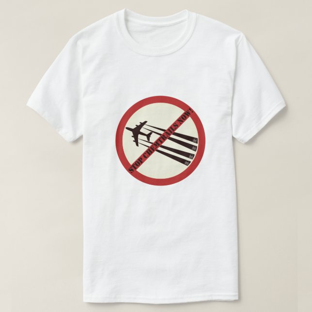 Stoppa chemtrails t shirt (Design framsida)
