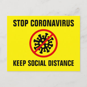 Stoppa Corona Virus Covid 19 Sakta anpassningsbarn Vykort