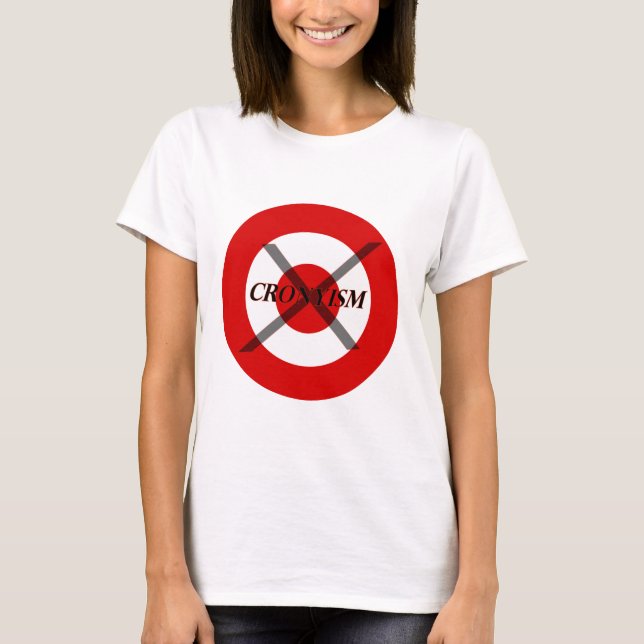 Stoppa Cronyism mig T Shirt (Framsida)